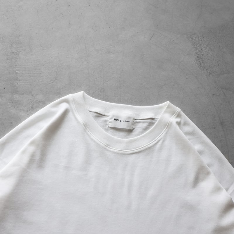HUIS in house］SUVIN COTTONカットソー（ホワイト）【ユニセックス】C