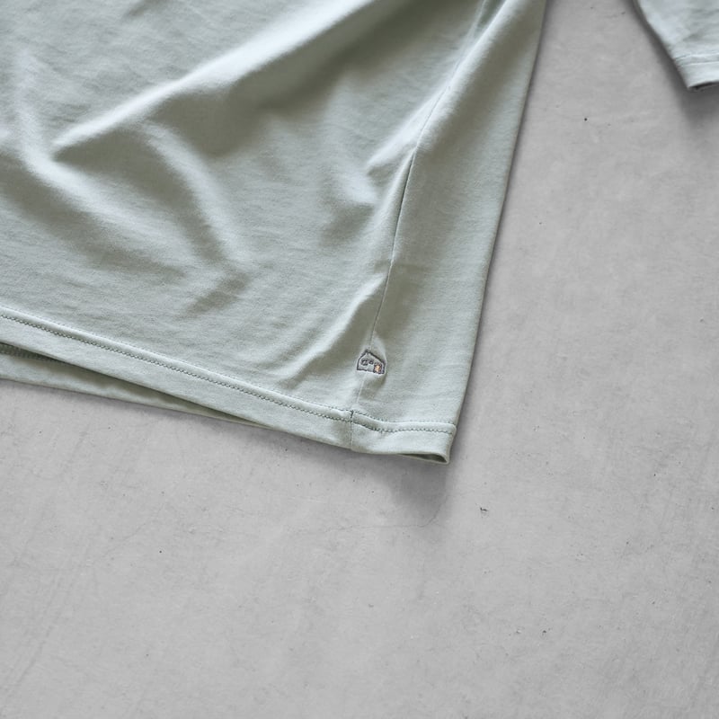 house on the hill カットソー HUIS in house］SUVIN COTTON5分袖タートルネックカットソー（ジェラー