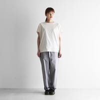 HUIS.507バフクロスイージーワークパンツ やわらかシーチングコットンイージーワークパンツ(ライトグレー