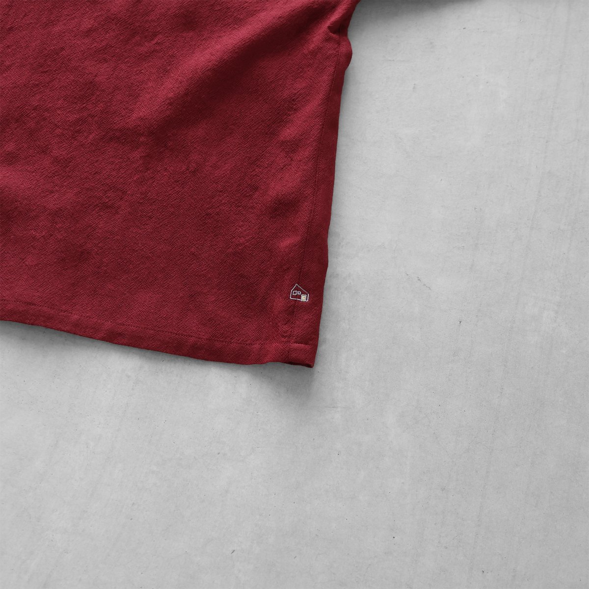 ウォッシャブルウールショートカーディガン（ダークレッド