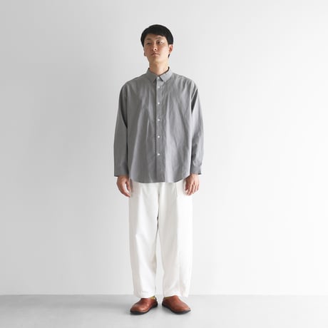 【暮らしのおへそ一田さん×HUISコラボ】コーデュロイバルーンパンツロング（極太畝・オフホワイト）【ユニセックス】IH506L