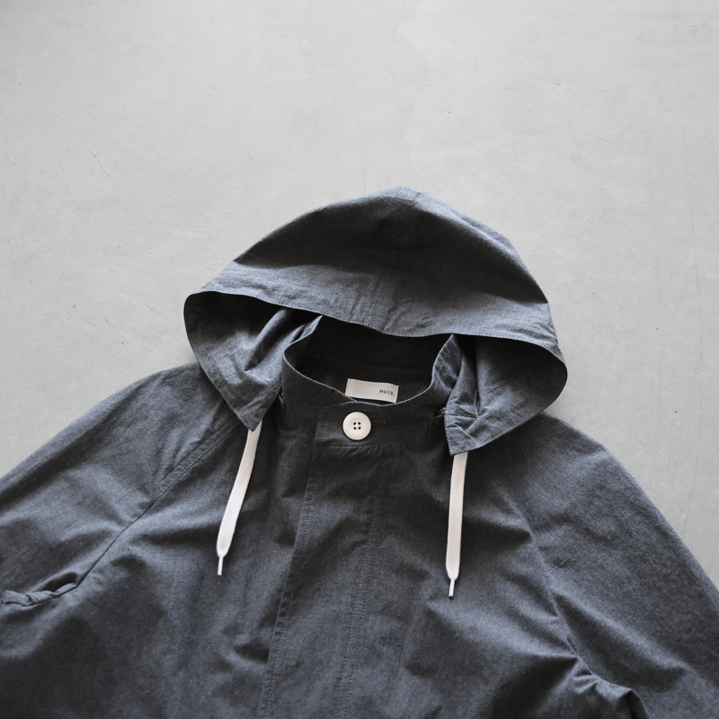 ダウンプルーフコットンパッカリングフードコートL（トップ糸