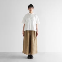 やわらかラミーリネンスカートパンツ（萌黄色）【ユニセックス】505