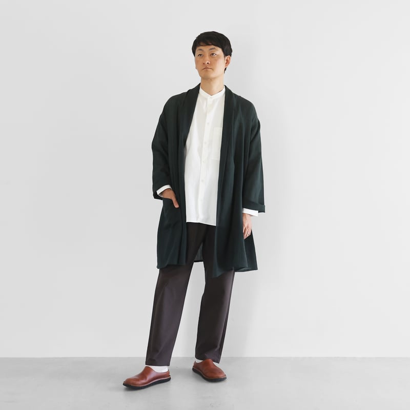 UNDERCOVER 06AW guruguru期 ウール縮絨ロングカーディガン ウォッシャブルウールロングカーディガン（ダークグリーン）【ユニ