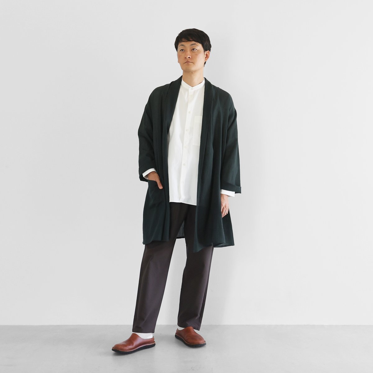 HUIS 遠州織物　ウォッシャブルウールロングカーディガン　701 ウォッシャブルウールロングカーディガン 701をリリースしました