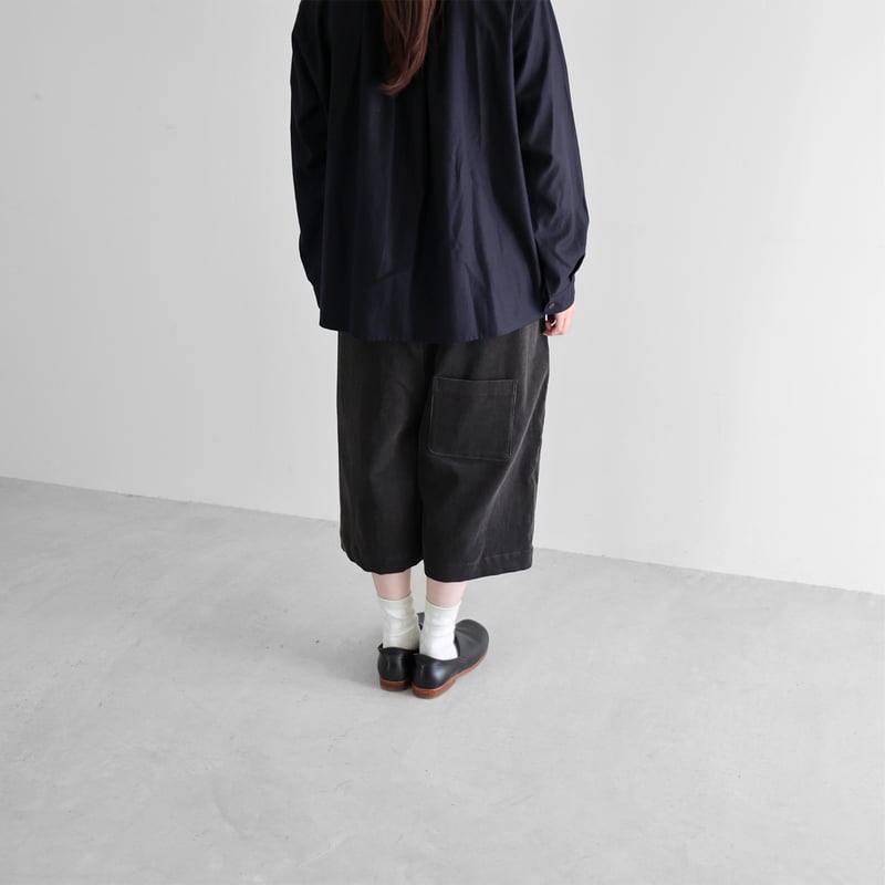 【未使用 タグ付】ムータマリン コーデュロイ ピンタックワイドパンツ 5 M相当 特別送料無料 ワイドパンツ パンツ レディース ボトムス ロング