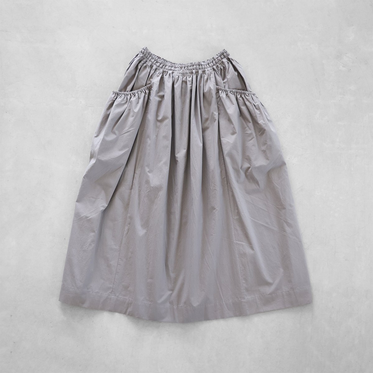専用です　コットンロングスカート オーガニックコットンポケットギャザーロングスカート（ライト