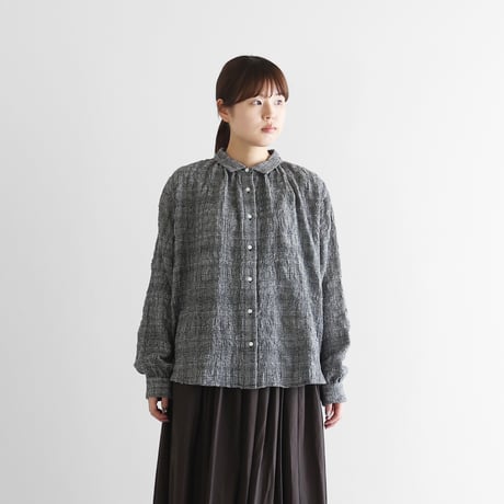 新品‼︎ 遠州HUIS . 希少コードレーン長袖シャツ ⭐︎タグ付き コードレーンロングシャツ（サックスブルー）【ユニセックス】016を