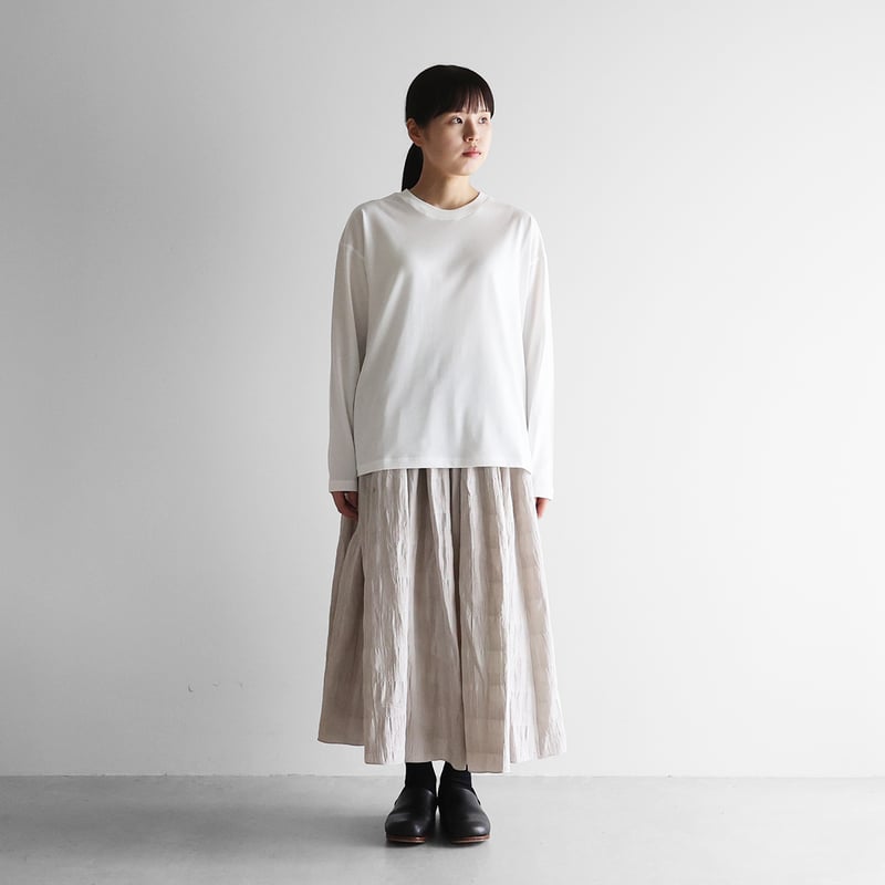 HUIS in house］SUVIN COTTONカットソー（ホワイト）【ユニセックス】C