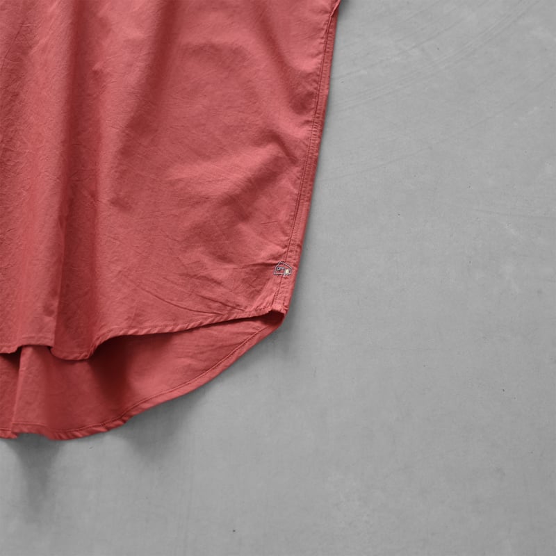 ゆるふわコットンフレンチスリーブワイドブラウス（スカーレット