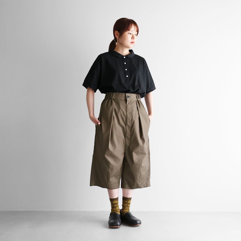 ギザコットンブロード8分丈パンツ(オレガノ)【ユニセックス ギザコットンブロード8分丈パンツ(オレガノ)【ユニセックス