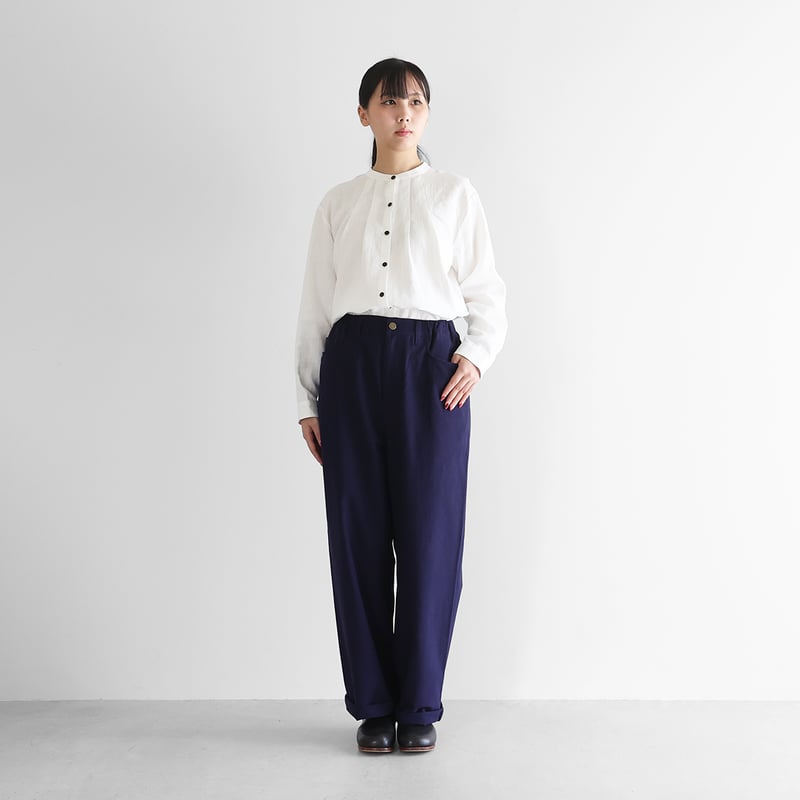 スヴィンオックスワイドストレートワークパンツ(フレンチネイビー