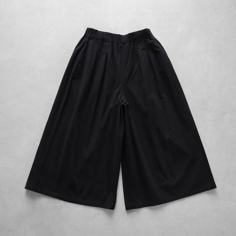 名古屋黒紋付染］やわらかシーチングコットンスカートパンツ（山勝