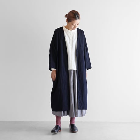 HUIS.ダークブラウン 五分袖カーディガン、コート HUIS.ダークブラウン 五分袖カーディガン、コート