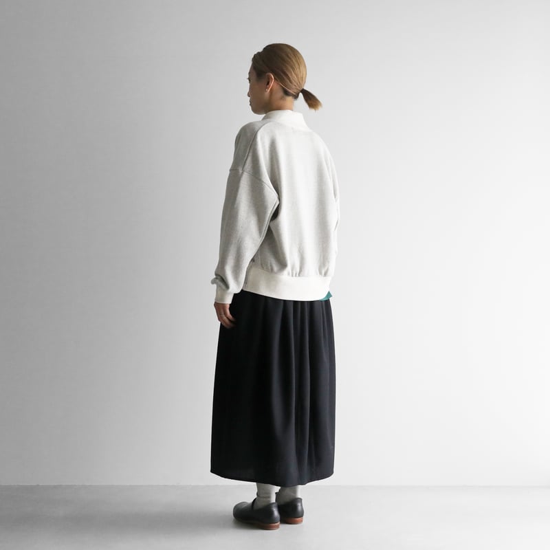 HUIS in house］SUVINスウェットリブカーディガン（ナチュラル