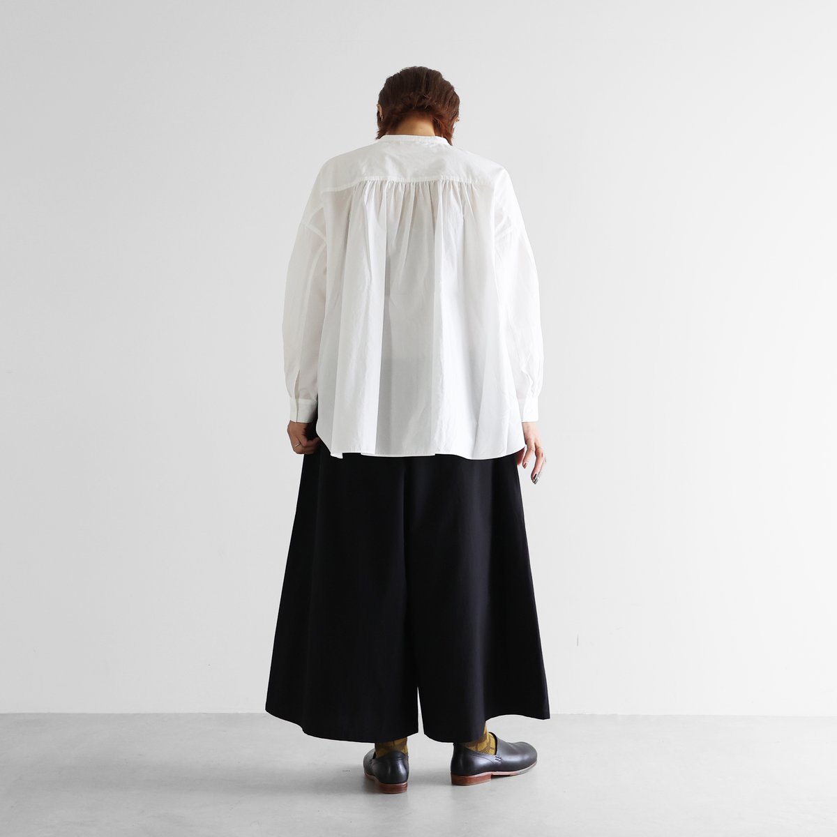 オーガニックコットンスカートパンツ（ブラック）【ユニセックス】505