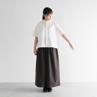 バンブーリネンサルエルバルーンパンツ（エバーグリーン）【ユニ