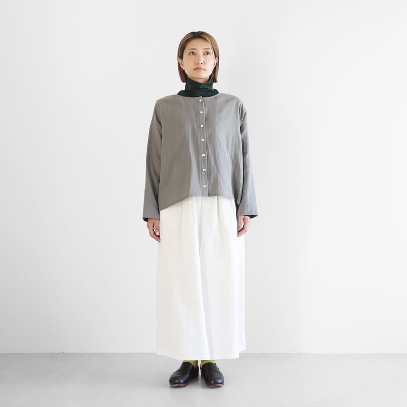 オールドレピアリネンスカートパンツ（ホワイト）【ユニセックス