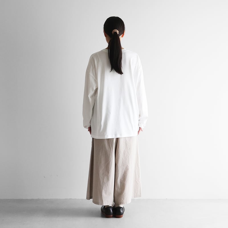 HUIS in house］SUVIN COTTONカットソーL（ホワイト）【ユニセックス】