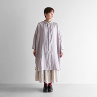 ギザコットンヘンプビッグシャツ（ライトグレー）【ユニセックス】027