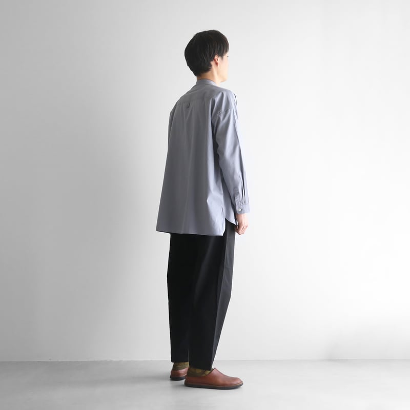 【 EDITION 】コットンナイロン メッシュクレリックシャツ 1600025S1067_m1_a018.jpg