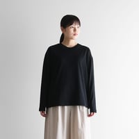 ［HUIS in house］SUVIN COTTONカットソー（ブラック）【ユニセックス】CS210