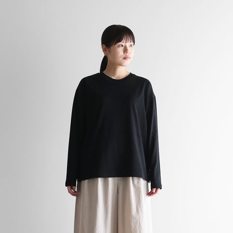［HUIS in house］SUVIN COTTONカットソー（ブラック）【ユニセックス】CS210