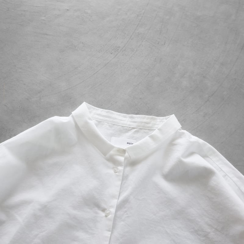 コットンリネンワイドブラウス（白）【レディス】U102 | HUIS onlinestore