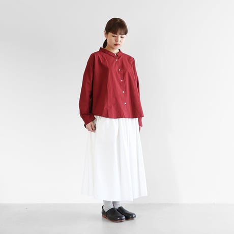 モールスキンロングスカート（ホワイト）【レディス】U402