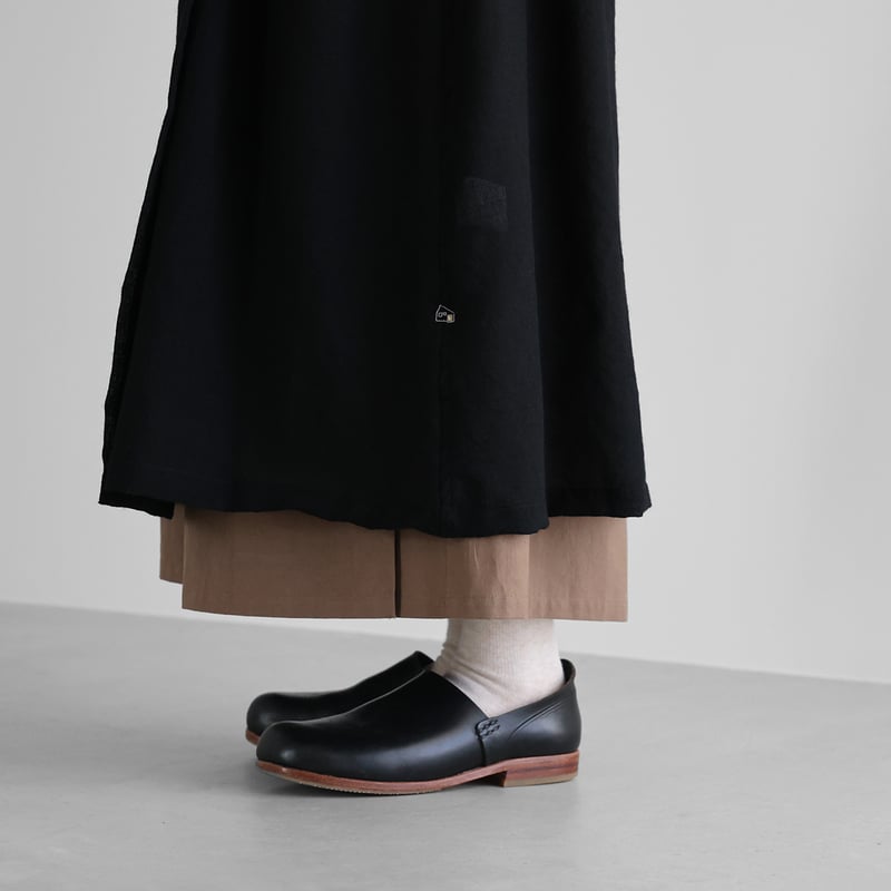 ウォッシャブルウールカシュクールワンピース（ブラック）【レディス