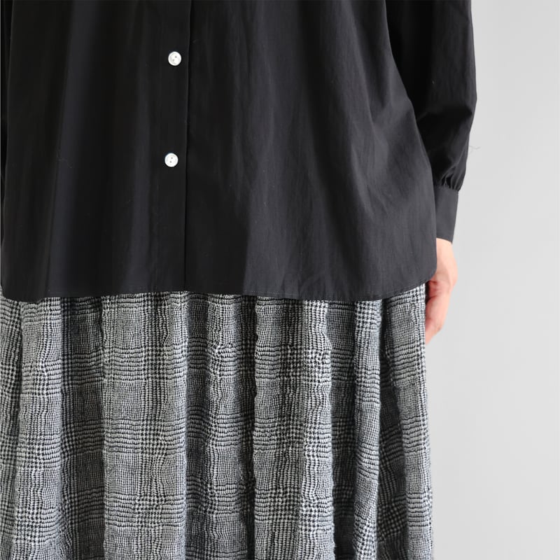 HUIS×尾州”縮絨ウールフランネルプレーンスカート HUIS.遠州織物 HUIS×尾州”縮絨ウールフランネルプレーンスカート U403リリース