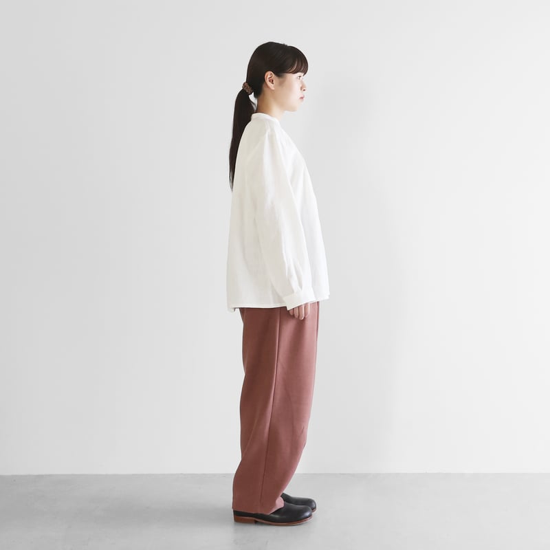 オールドレピアリネンタックブラウス（ホワイト）【レディス】U113