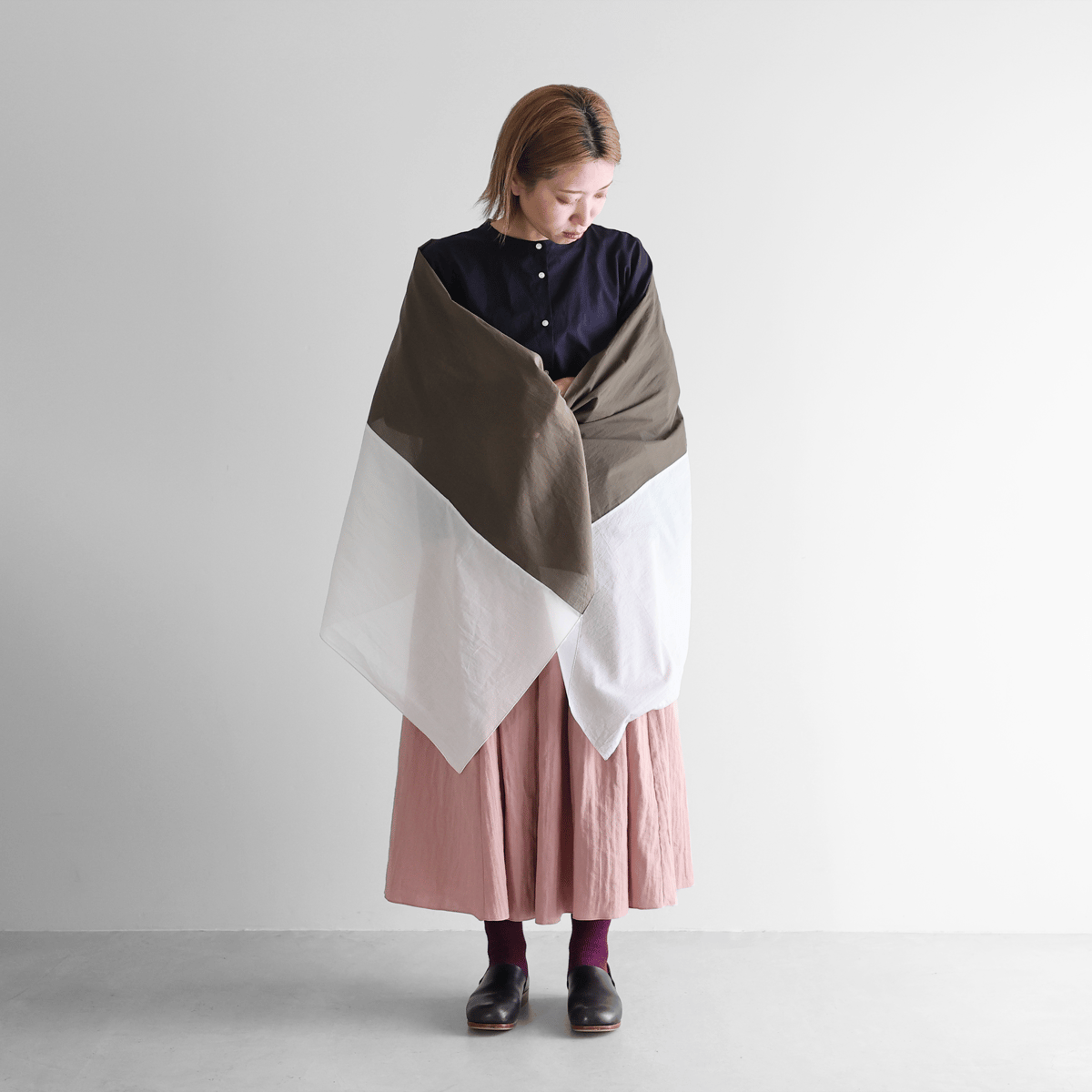 かるふわコットンストール（ラベンダー×オレガノ）S201 | HUIS onlinestore