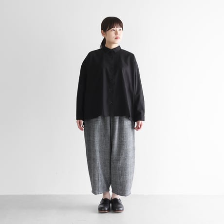 “HUIS×尾州”縮絨ウールバルーンパンツ（グレンチェック）【ユニセックス】506