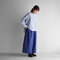 オーガニックコットンスカートパンツ（マリンブルー）【ユニセックス】505