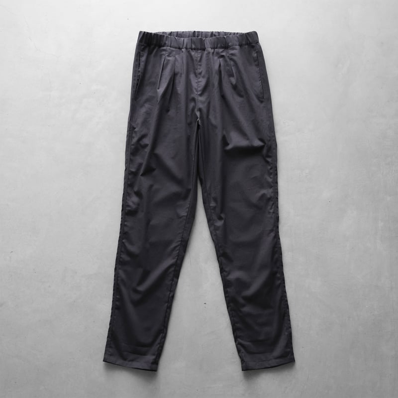 HUIS.コットンパンツ　黒 やわらかシーチングコットンイージーワークパンツ（ブラック