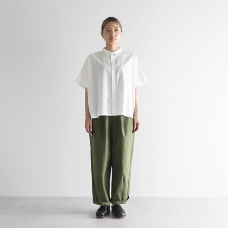 バフクロスワイドパンツ（カーキ）【ユニセックス】504