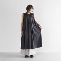 ゆるふわコットンノースリーブワンピース（スミクロ）【レディス】U206