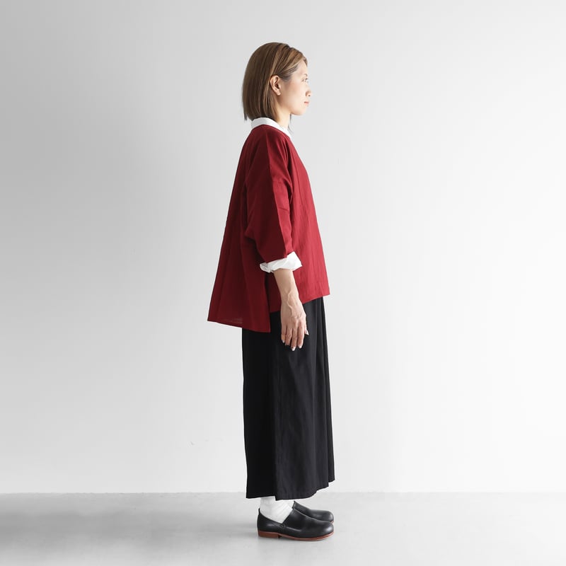 ぎんちゃん　センソユニコスカート、パンツ2点セット 名古屋黒紋付染］フランス綾スカートパンツ（山勝ブラック）【ユニ