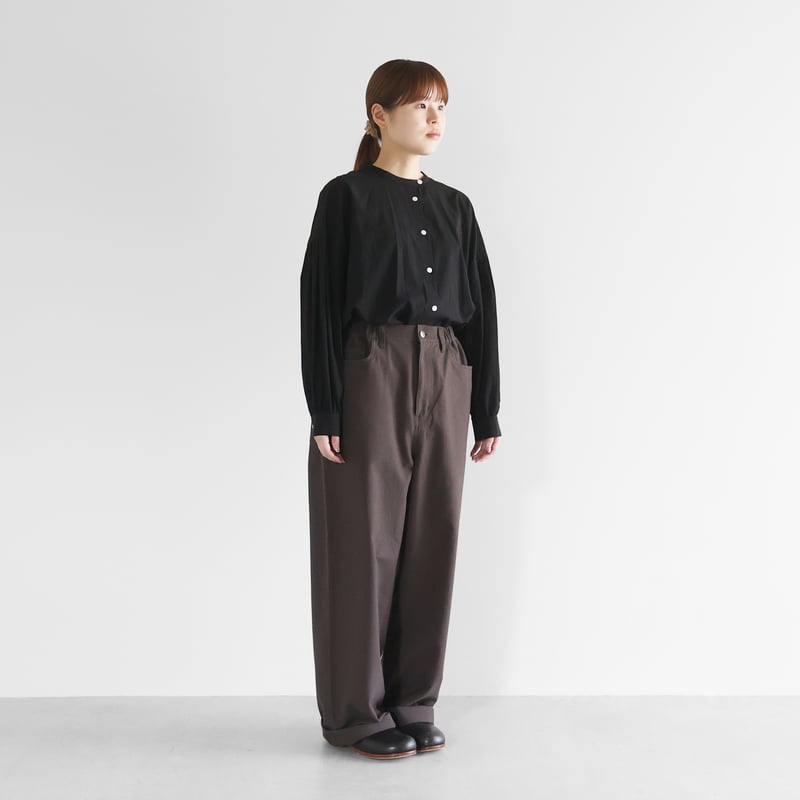 スヴィンオックスワイドストレートワークパンツ(ブラウングレー)【ユニ