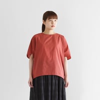 シャトルリネンライトタックブラウス（ブラック）【レディス】U113