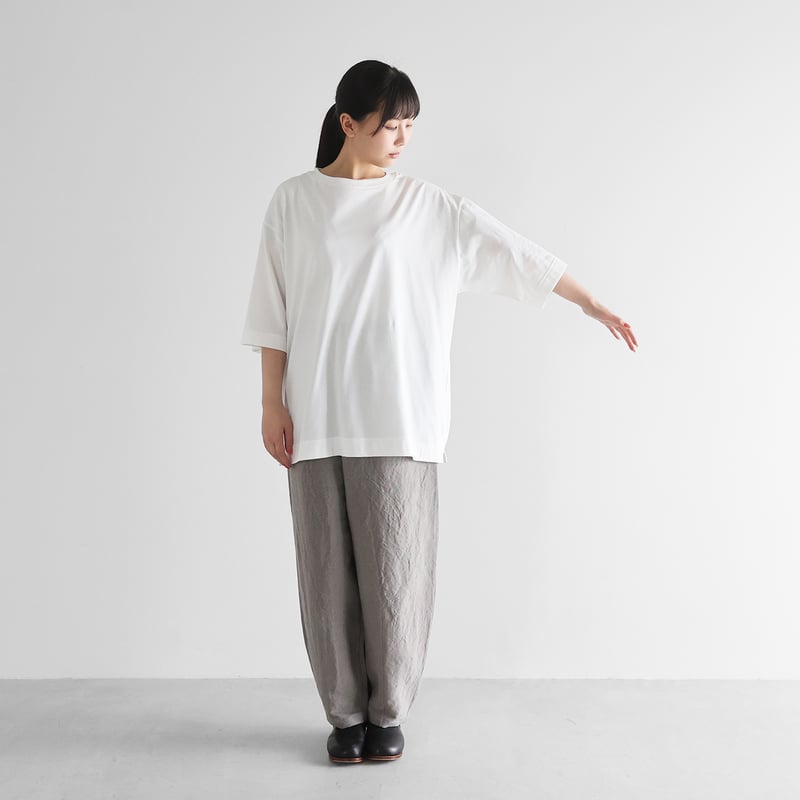 HUIS in house］SUVIN COTTONスタンダードTシャツ（白）【ユニセックス