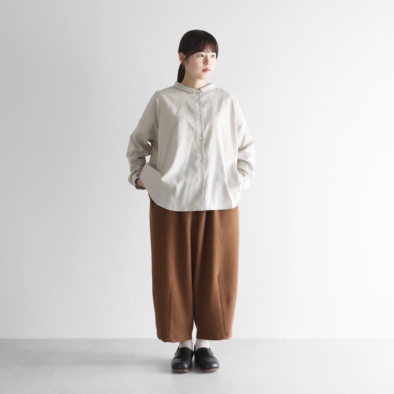 y*u様 プリーツプリーズ　バルーンパンツ　サルエルパンツ　ダークブラウン 楽天市場】【OUTLET！クーポンで1,872円】 ワイドパンツ 綿 コクーン