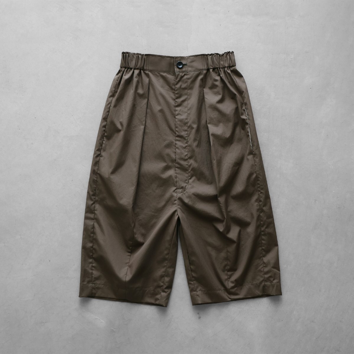 遠州織物HUIS ギザコットンブロード8分丈パンツ503　色オレガノ ギザコットンブロード8分丈パンツ（オレガノ）【ユニセックス