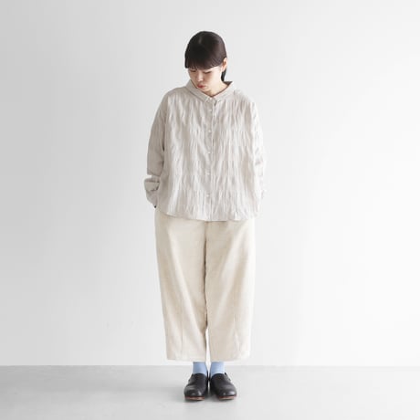 綿麻コーデュロイバルーンパンツ（太畝・きなり）【ユニセックス】 506