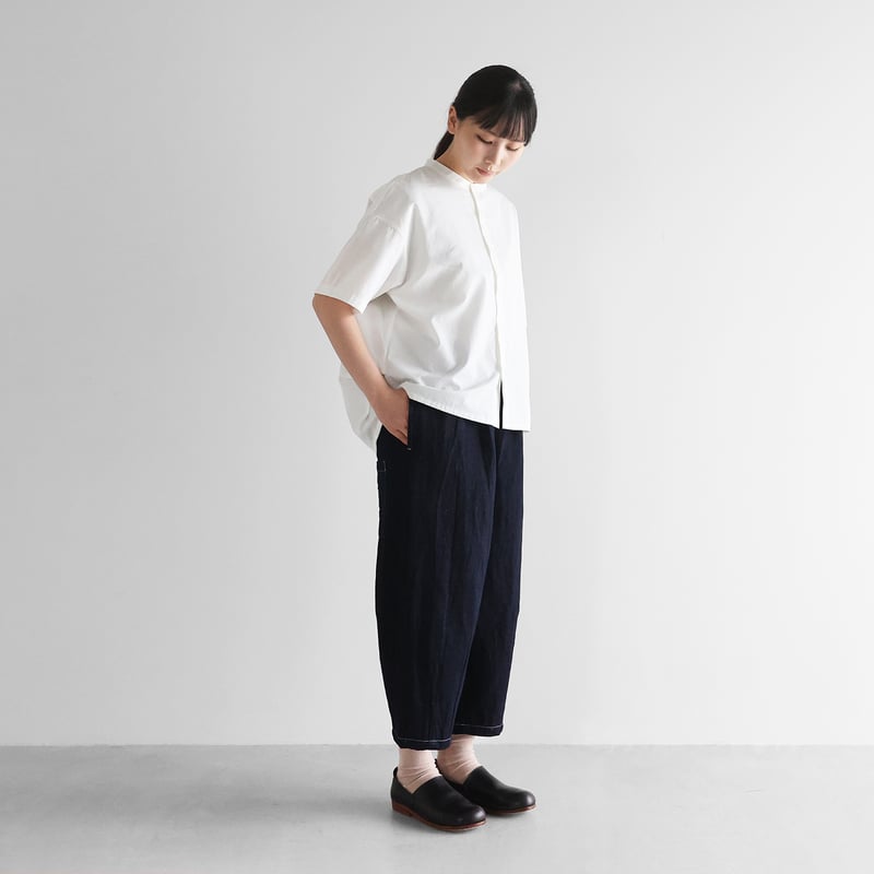 KAPITAL　魔女ブルマ　インディゴデニム　コットン　バルーンパンツ 日本製 HUIS×三備”綿麻シャトルデニムバルーンパンツ（インディゴ）【ユニ