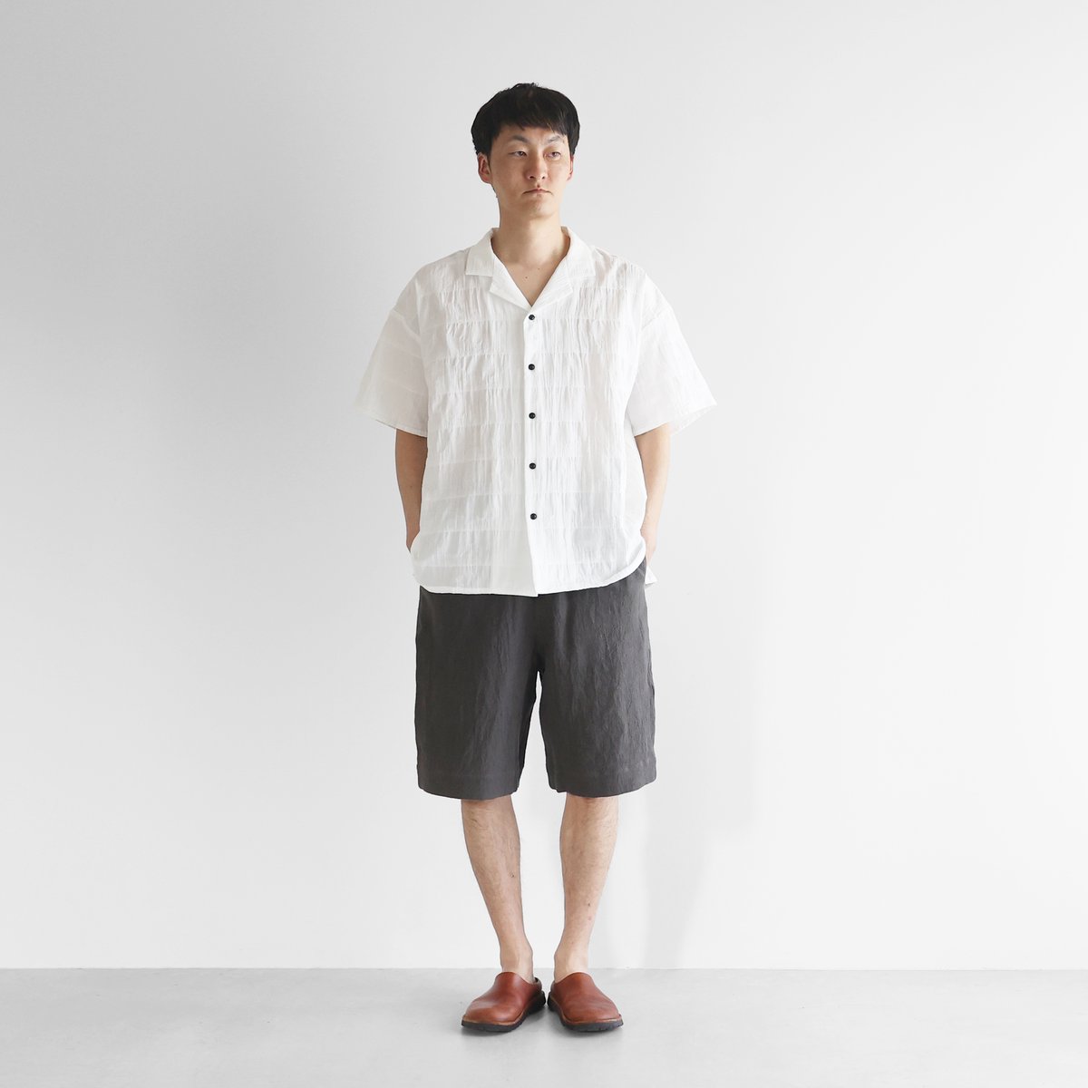 【ゆめたんじろう】タグ付き 新品未使用 ハーフパンツ ユニセックス]ウォッシュデニムハーフパンツパンツ