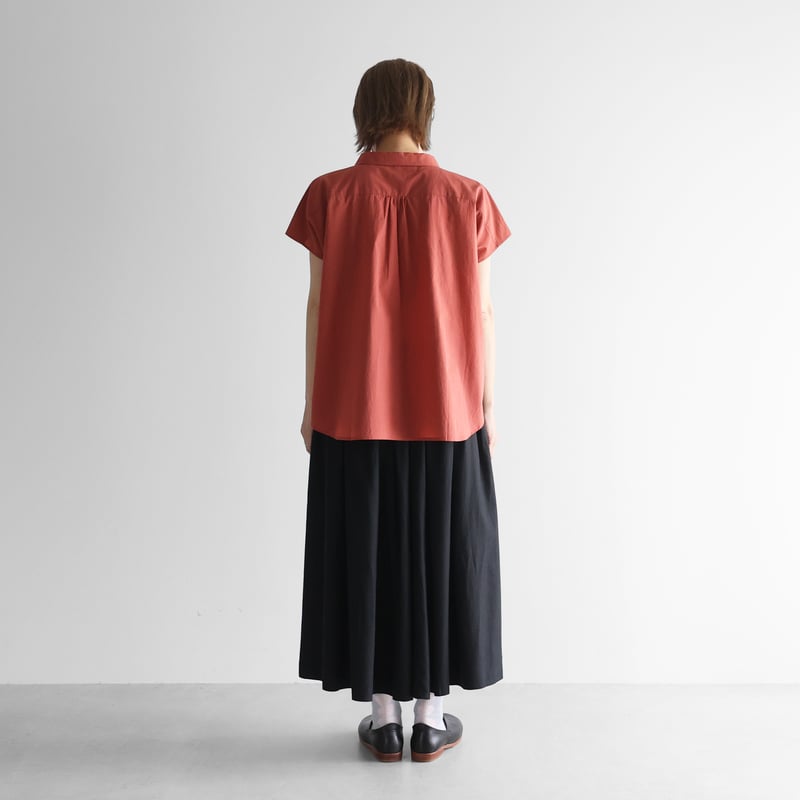 フランス綾ロングスカート（ブラック）【レディス】U402 | HUIS