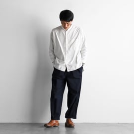 バフクロスワイドパンツ（ダークネイビー）【ユニセックス】504を