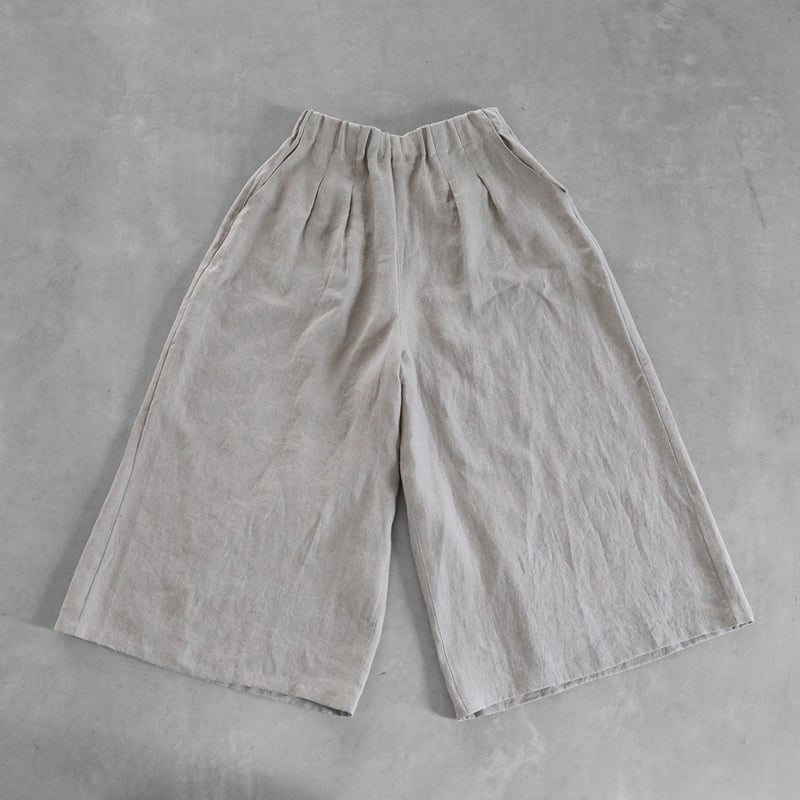 シャトルリネンスカートパンツ(きなり)【レディス】505 | HUIS シャトルリネンスカートパンツ(きなり)【レディス】505 | HUIS